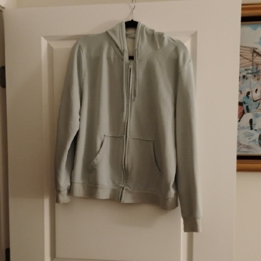 Light Green Zip-Up Hoodie